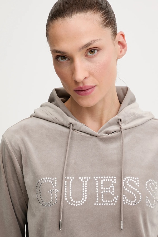 Кофта Guess COUTURE колір бежевий фото 4