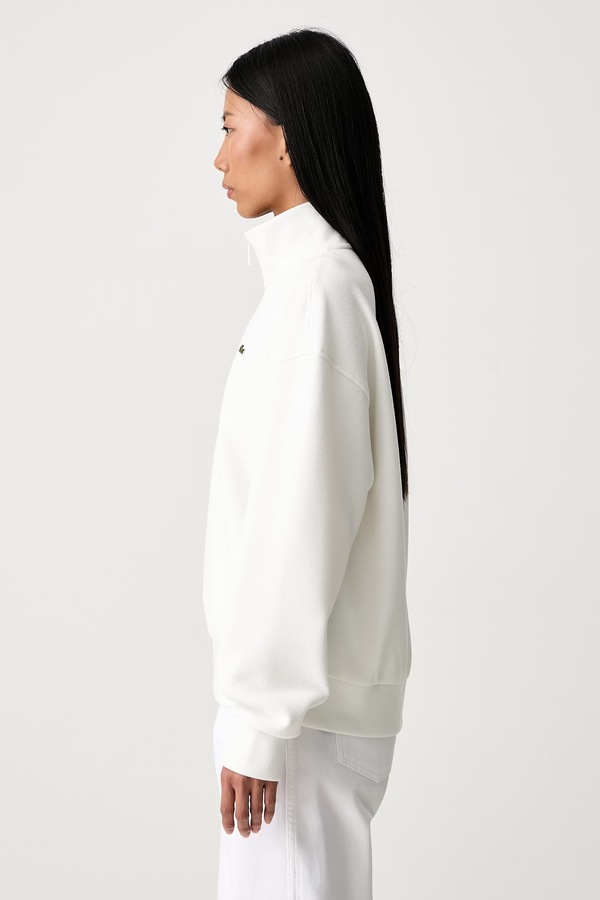 Кофта жіноча з бавовною Lacoste колір бежевий фото 4