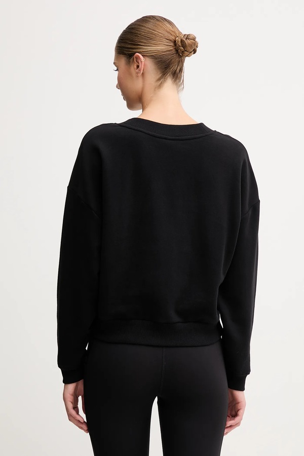 Бавовняна кофта DKNY колір чорний фото 2