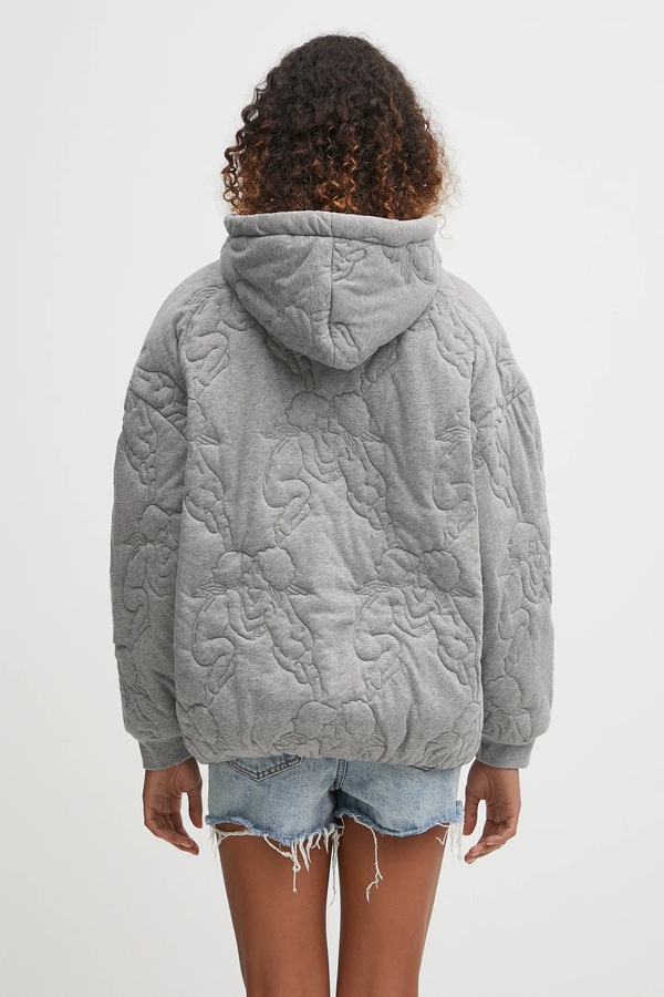 Куртка Fiorucci Kissing Angels Quilted цвет серый фото 2