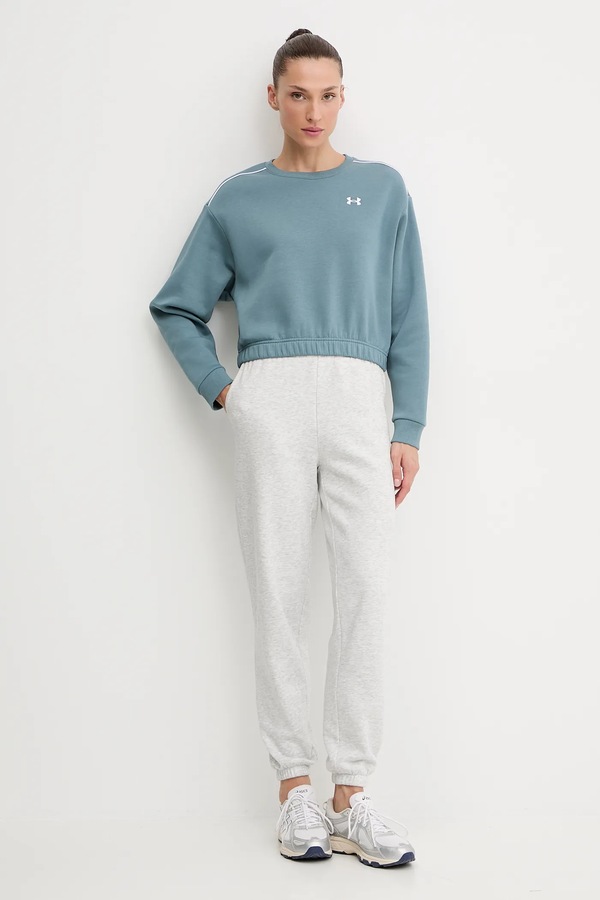 Кофта Under Armour Rival колір зелений фото 2
