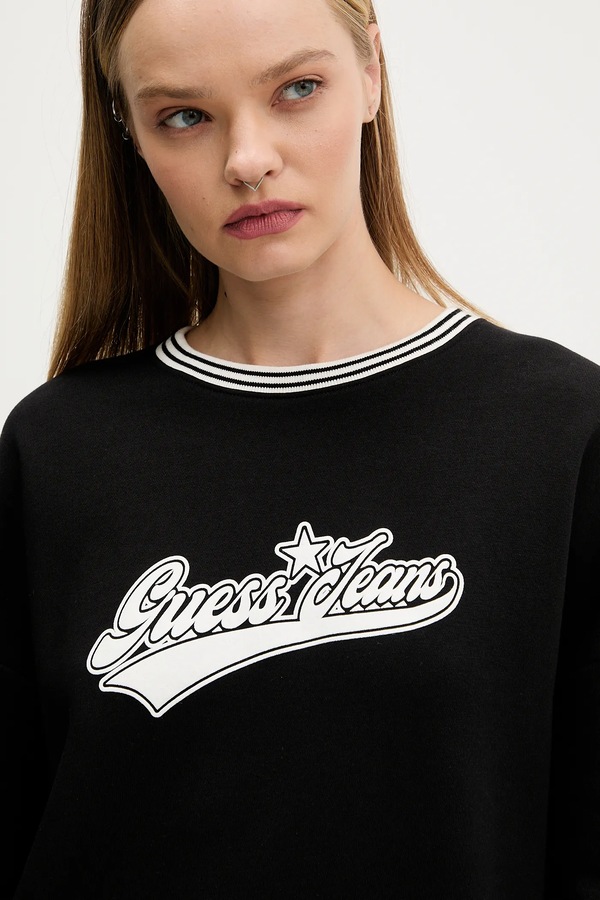 Кофта Guess Jeans колір чорний фото 4