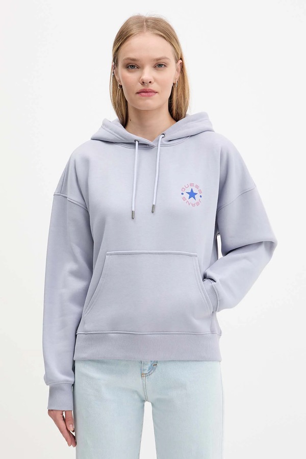 Кофта Guess Jeans колір фіолетовий фото 2
