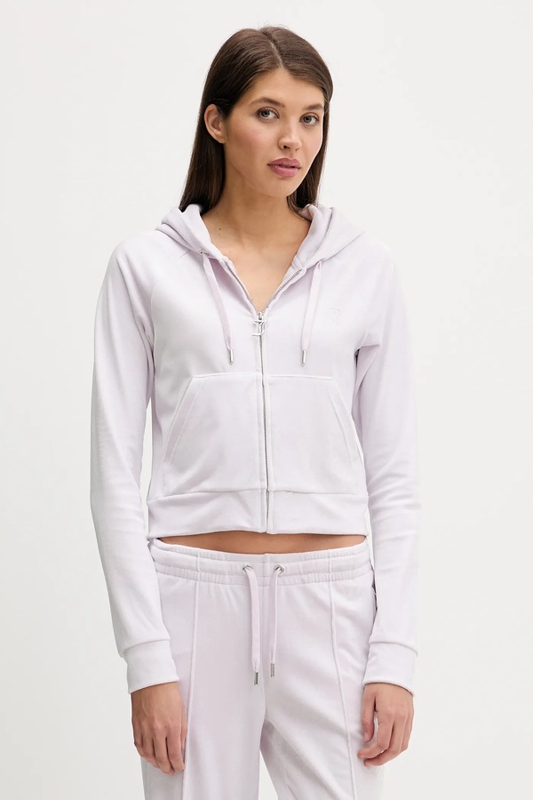 Велюрова кофта Juicy Couture колір бежевий