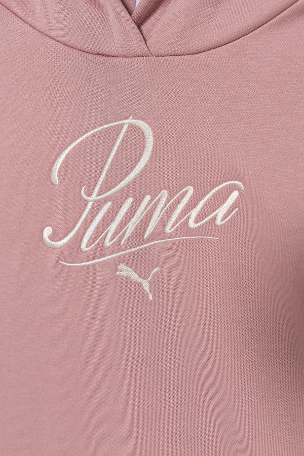 Детская кофта Puma ESS SCRIPT Hoodie FL G цвет розовый фото 2
