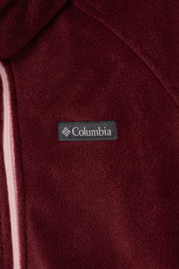 Флісова кофта Columbia Benton Springs колір бордовий фото 3