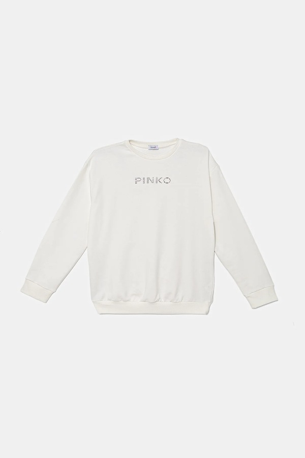 Дитяча бавовняна кофта Pinko колір білий