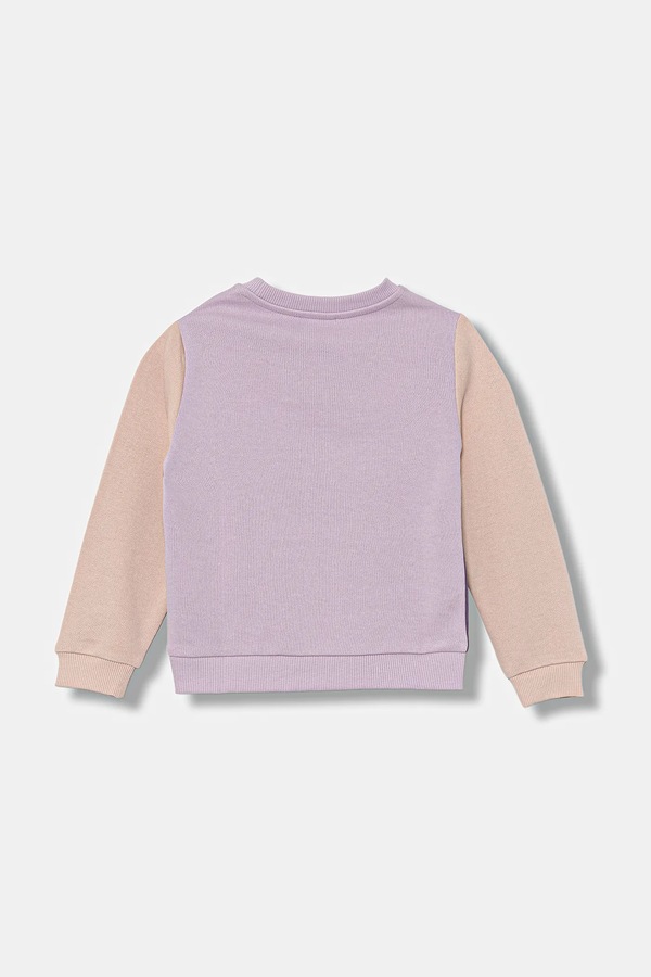 Кофта дитяча бавовняна United Colors of Benetton колір фіолетовий фото 2