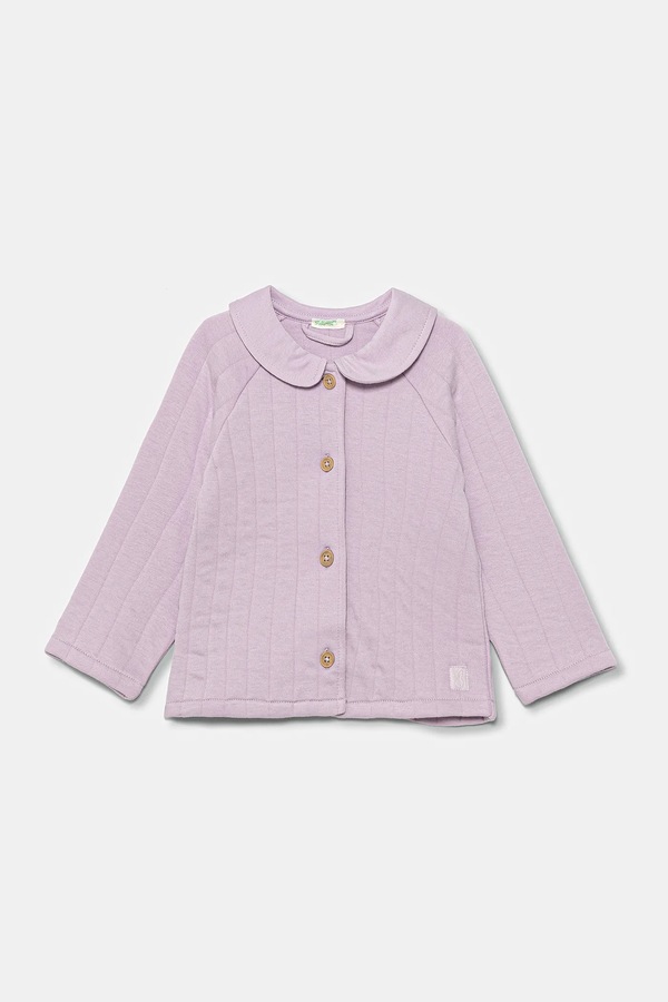 Кофта для младенцев United Colors of Benetton цвет фиолетовый