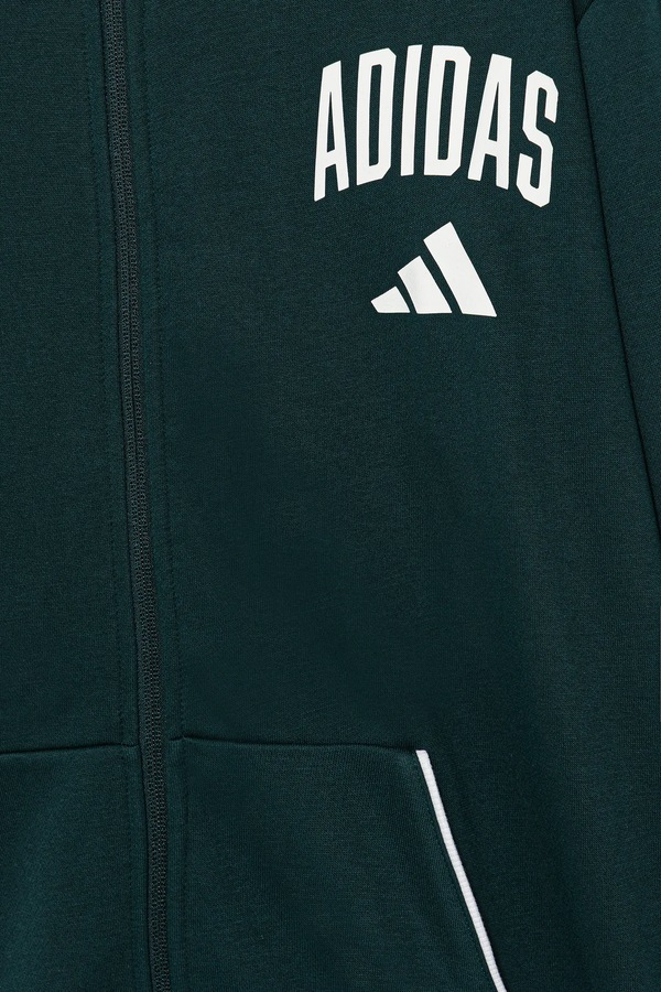 Дитяча кофта adidas колір зелений фото 3