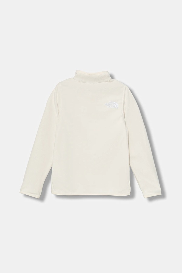 Дитяча кофта The North Face TEEN GLACIER 1/4 ZIP PULLOVER колір бежевий фото 2