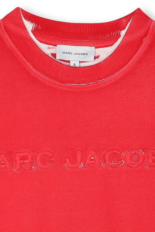 Дитяча бавовняна кофта MARC JACOBS колір червоний фото 2