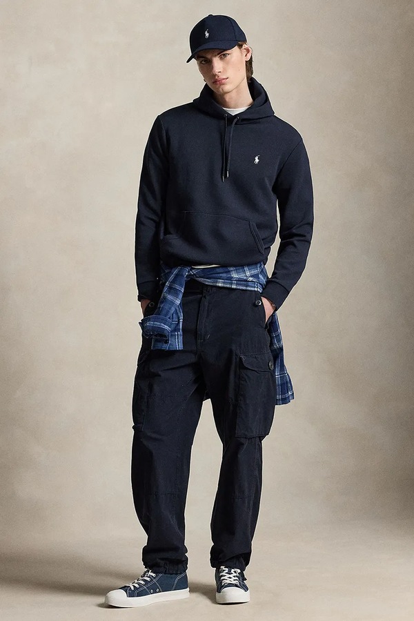 Кофта с капюшоном мужская Polo Ralph Lauren цвет темно-синий фото 2