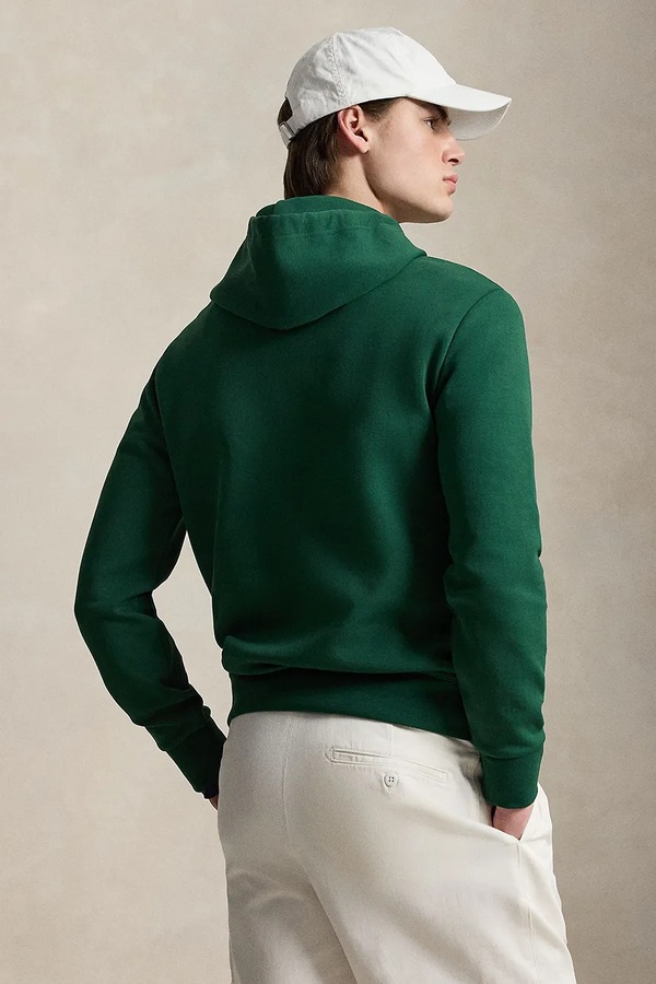 Кофта з капюшоном чоловіча Polo Ralph Lauren колір зелений