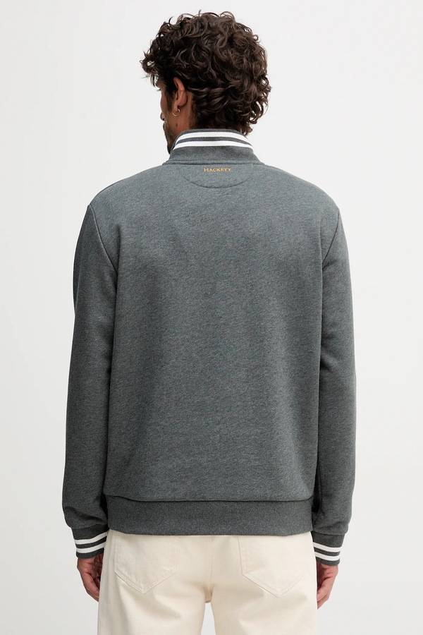 Кофта Hackett London колір сірий фото 2