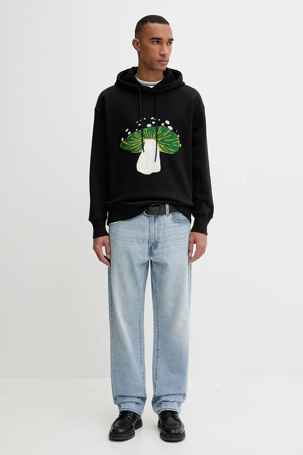 Бавовняна кофта MSGM колір чорний