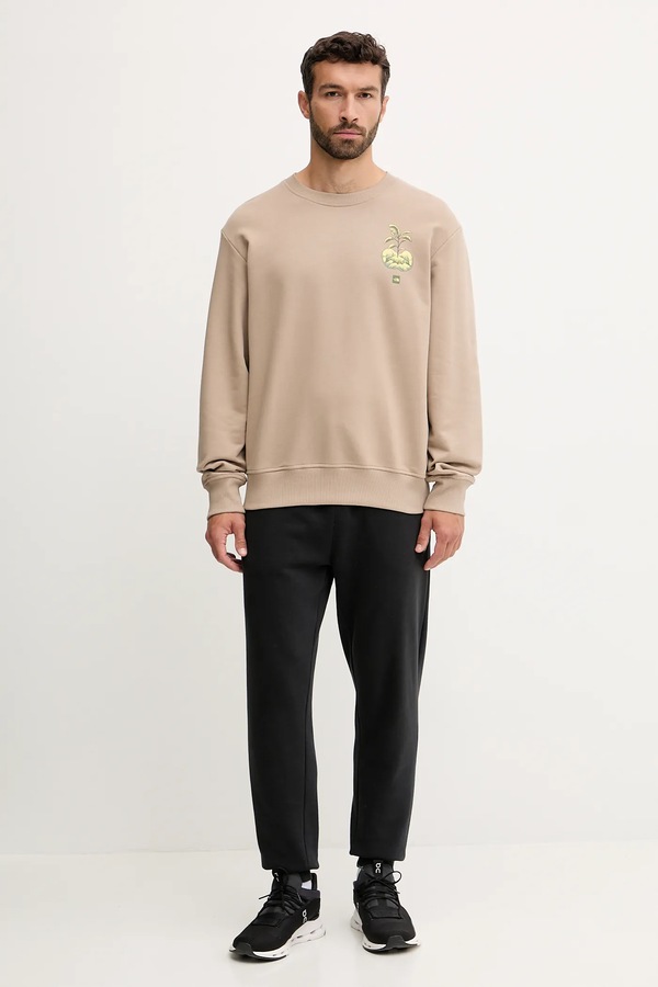 Бавовняна кофта The North Face Connect Relaxed колір коричневий фото 2