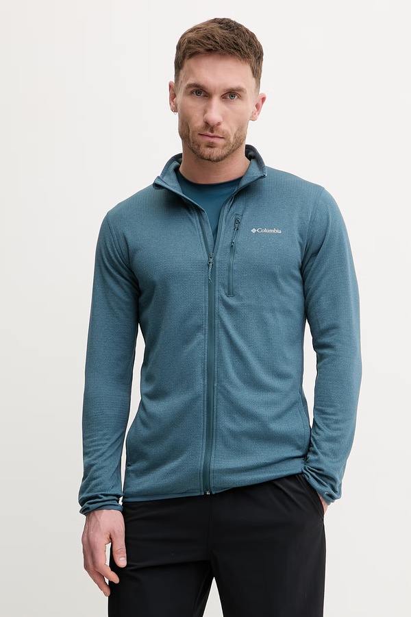 Кофта outdoor Columbia Essential Hike колір бірюзовий