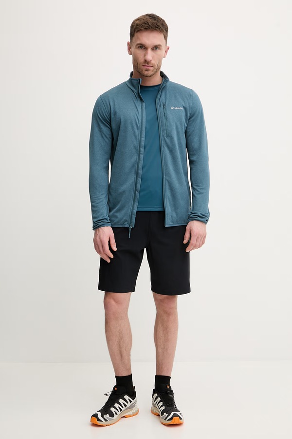Кофта outdoor Columbia Essential Hike колір бірюзовий фото 2