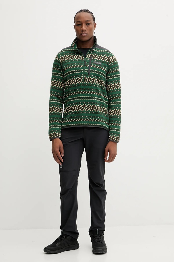 Кофта outdoor Columbia Sweater Weather колір зелений фото 2