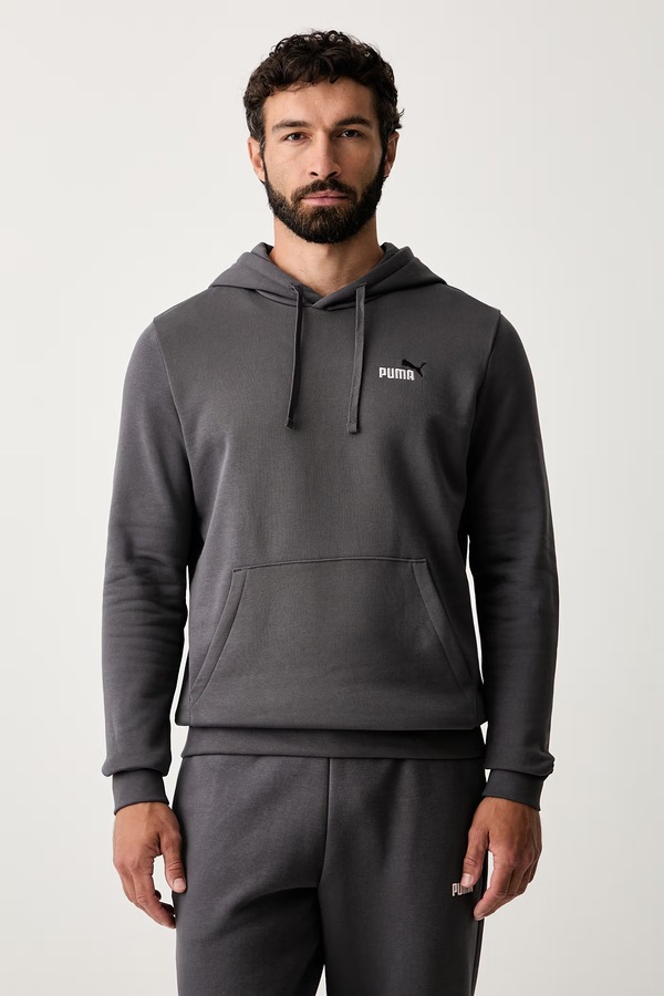 Кофта с капюшоном мужская с хлопком Puma Essential Color цвет серый