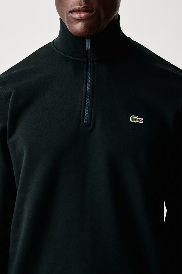Кофта чоловіча бавовняна Lacoste колір зелений фото 4