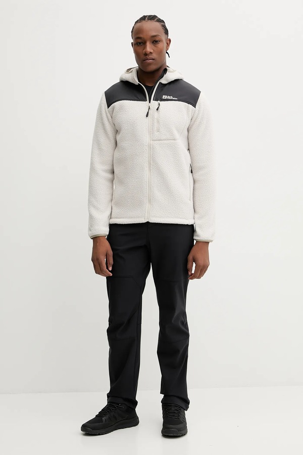 Спортивная кофта Jack Wolfskin KAMMWEG PILE цвет бежевый