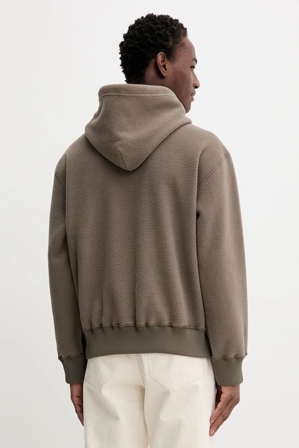 Флісова кофта MM6 Maison Margiela колір коричневий фото 2
