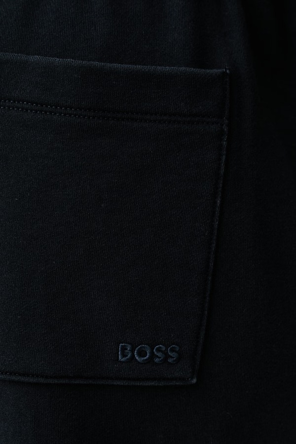 Спортивні штани чоловічі бавовняні BOSS H-Locsin 15 колір темно-синій фото 4