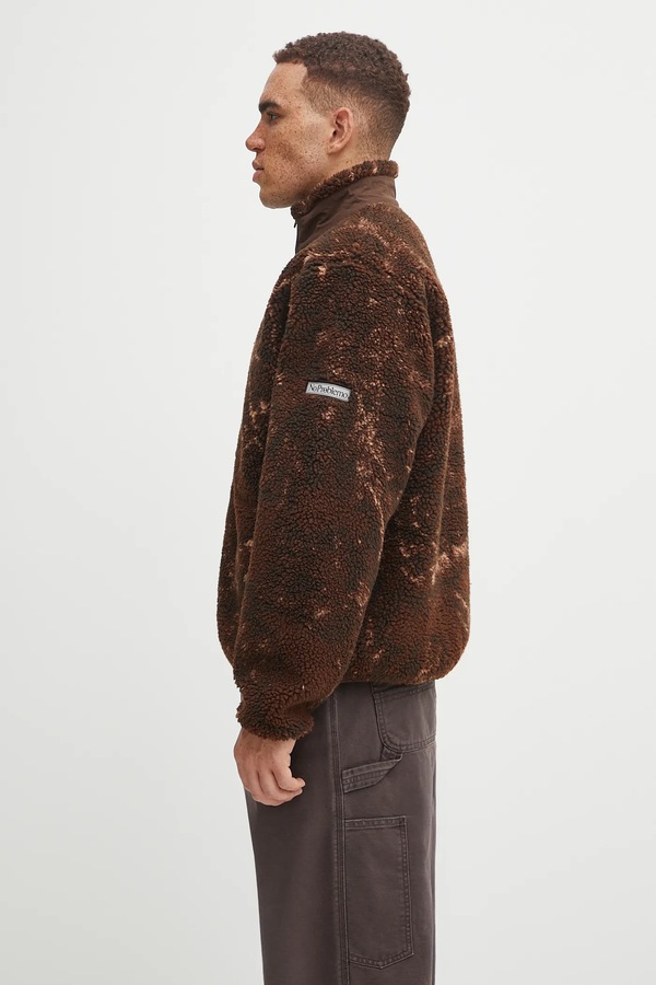 Флисовая кофта No Problemo Zip Through Fleece цвет коричневый