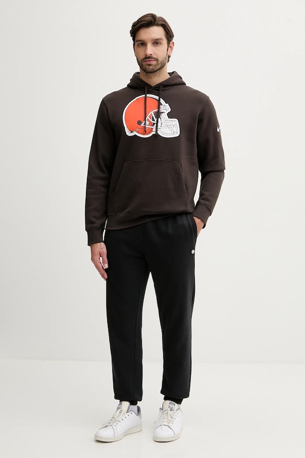 Кофта Nike Club Logo Hoodie колір коричневий
