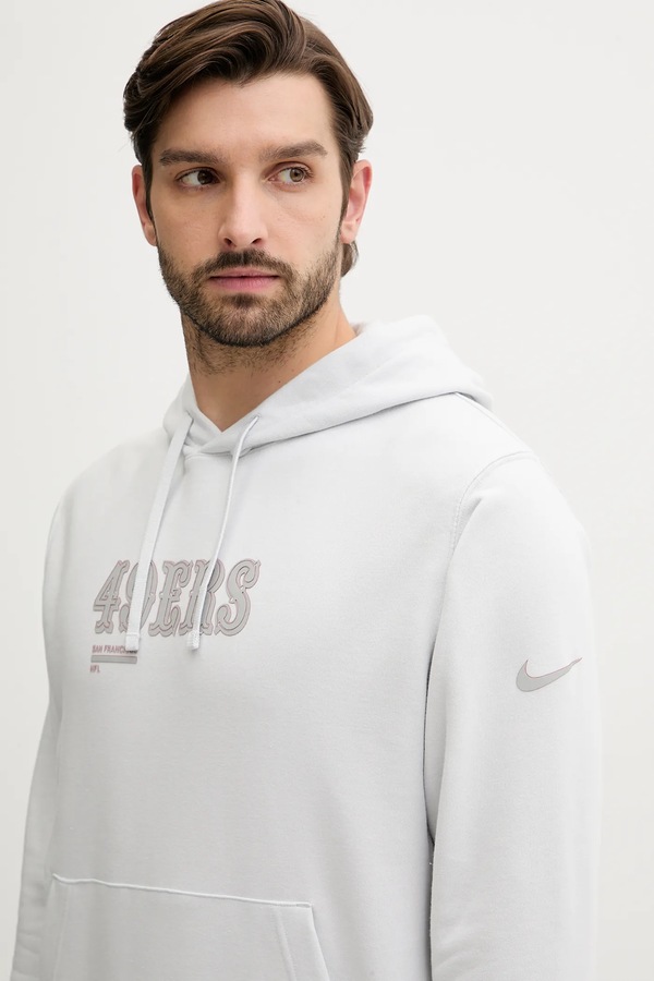 Кофта Nike French Terry Club Hoodie колір сірий фото 4
