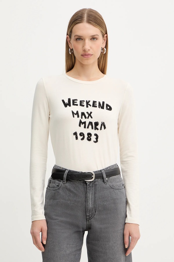 Лонгслів Weekend Max Mara RENOIR колір бежевий