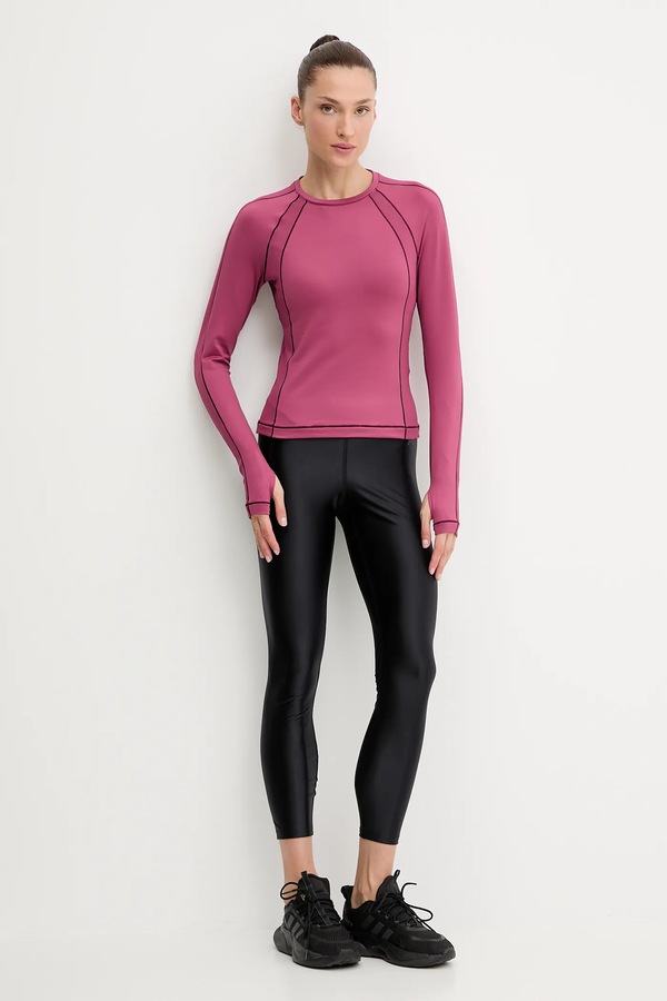 Лонгслів для тренувань Under Armour ColdGear колір рожевий фото 2