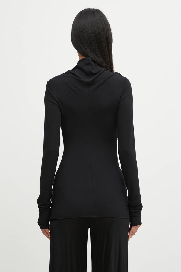 Блузка з додаванням кашеміру Rick Owens Lilies Kairo колір чорний фото 2