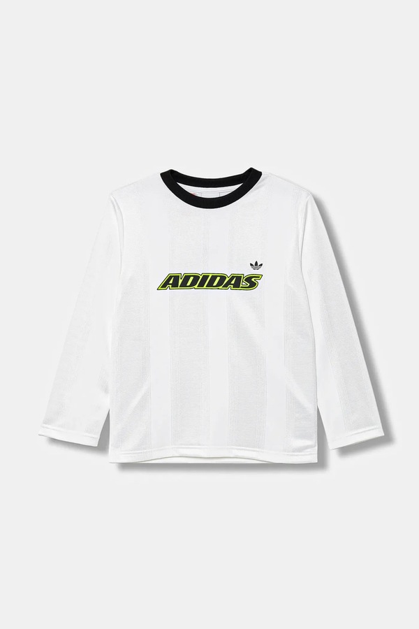 Детский лонгслив adidas Originals цвет белый