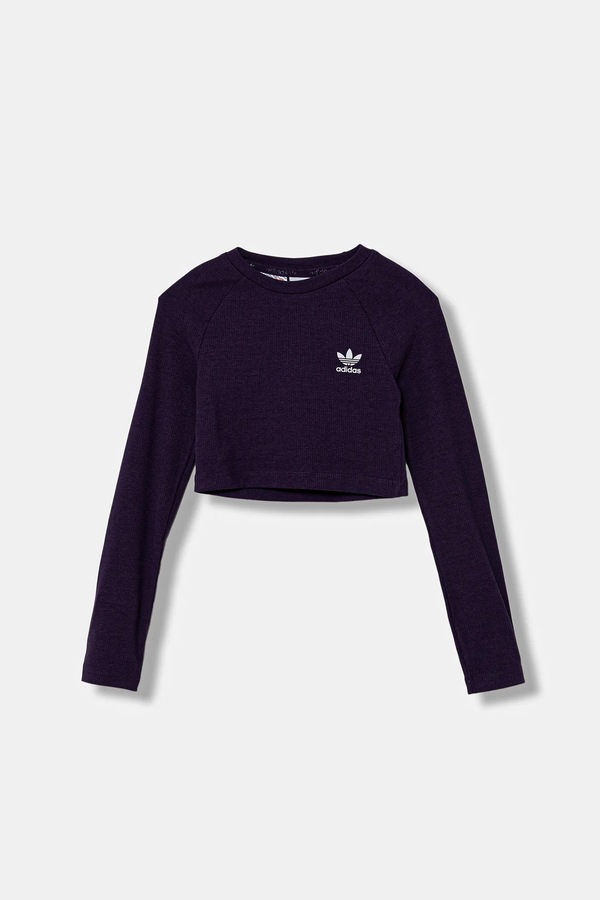 Детский лонгслив adidas Originals цвет фиолетовый