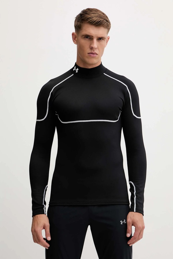 Лонгслів для тренувань Under Armour Cold Weather Grid колір чорний