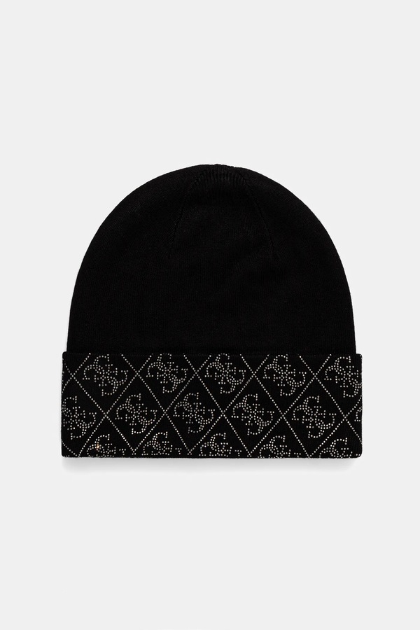 Шапка Guess NORA колір чорний