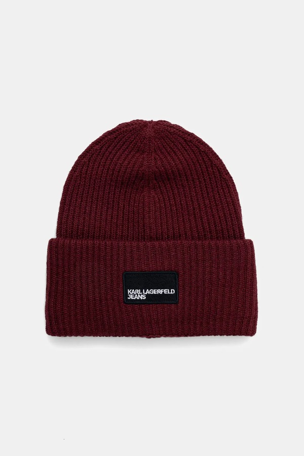 Шапка beanie з додаванням вовни Karl Lagerfeld Jeans