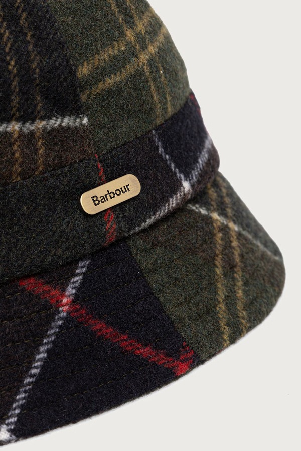 Капелюх жіночий з додаванням вовни Barbour колір бірюзовий фото 2