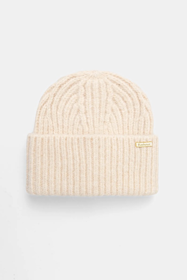 Шапка женская Barbour Meryl Beanie цвет бежевый фото 2