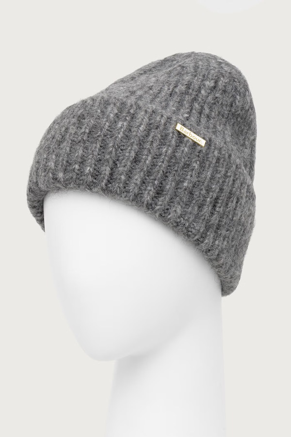 Шапка женская Barbour Meryl Beanie цвет серый фото 2