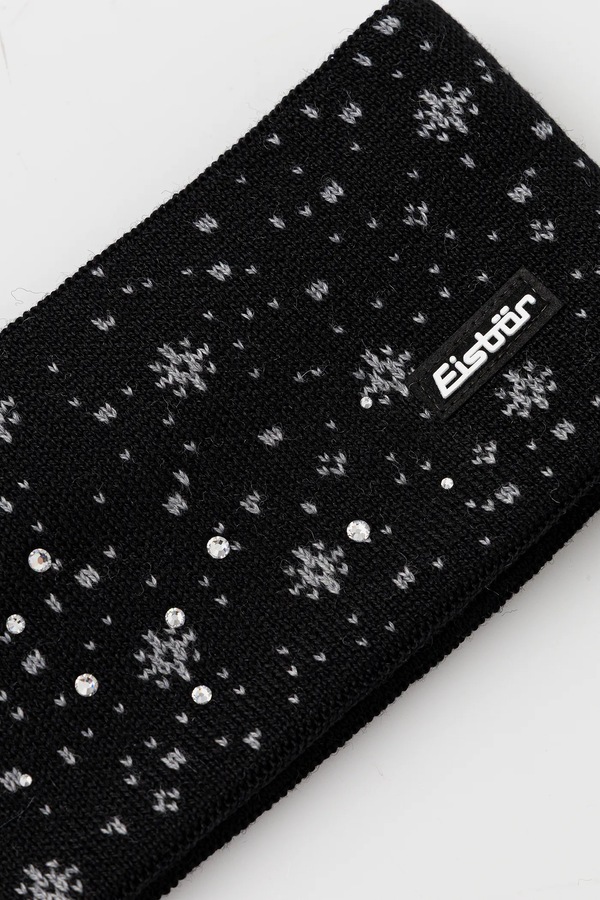 Пов'язка з додаванням вовни Eisbar Rana Crystal STB колір чорний фото 2