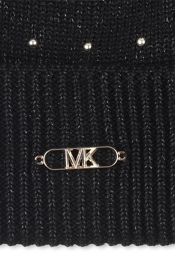 Дитяча шапка Michael Kors колір чорний фото 2