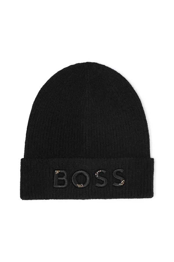 Детская шапка BOSS цвет черный