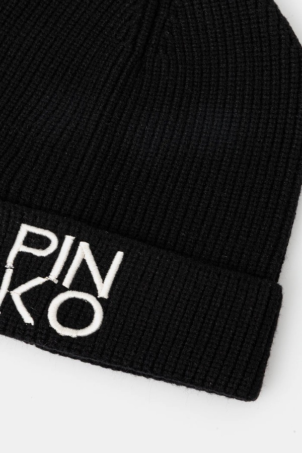 Шапка Pinko колір чорний фото 2