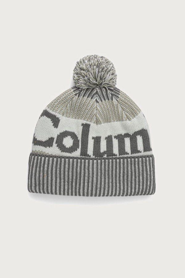 Шапка з помпоном дитяча Columbia Youth Polar Powder колір зелений