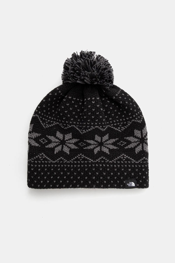 Дитяча шапка The North Face KIDS CABIN SKI TUKE колір чорний