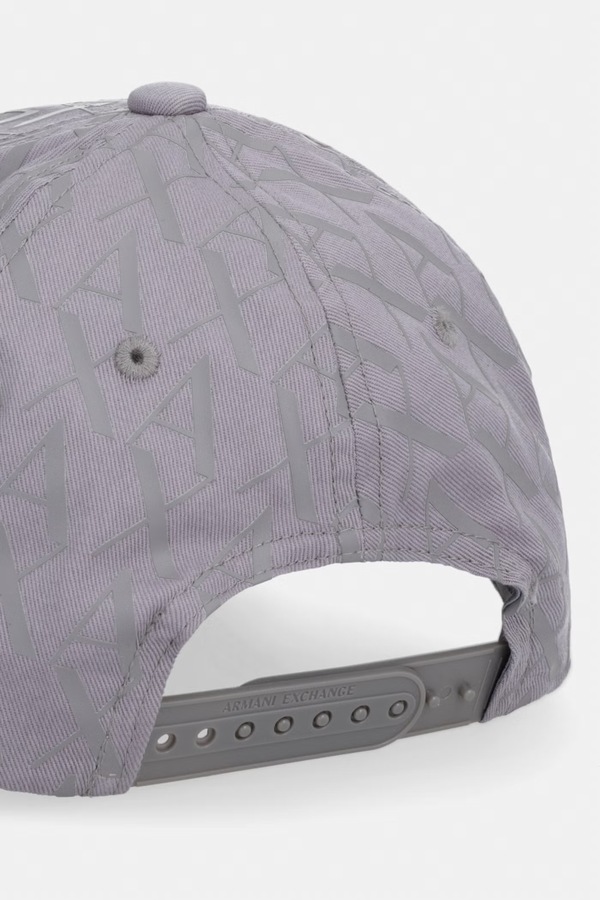 Бейсболка мужская хлопковая Armani Exchange цвет серый фото 2